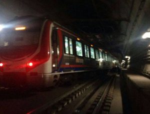 Marmaray raydan çıktı, seferler tek yönlü durduruldu