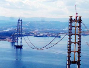 Körfez geçiş köprüsünde ilk tabliye müjdesi