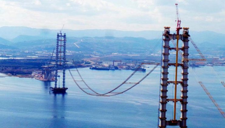 Körfez geçiş köprüsünde ilk tabliye müjdesi