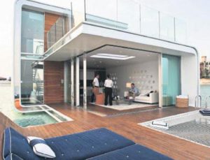 Dubai’nin yüzen villalarında inşaat başladı