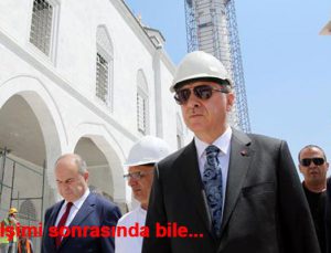 Recep Tayyip Erdoğan Osmanlı Camisi’ni ziyarete gitti