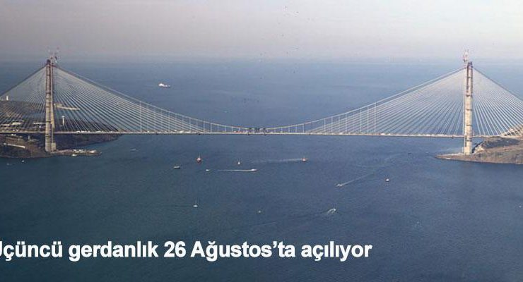 Yavuz Sultan Selim Köprüsü’ne günlük 25 bin ton asfalt seriliyor