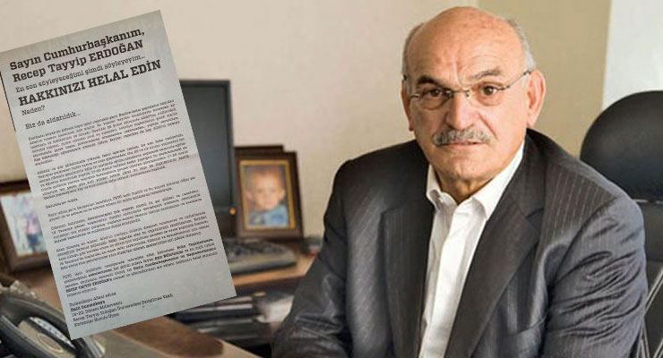 Halit Dumankaya Cumhurbaşkanı’ndan helallik istedi