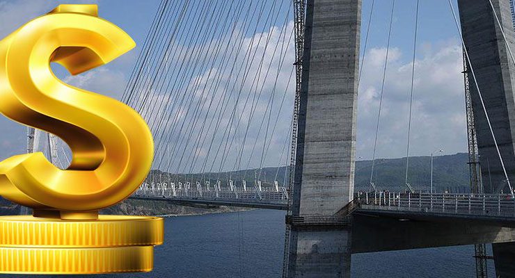 Yavuz Sultan Selim Köprüsü’nden geçiş; 3 $+KDV