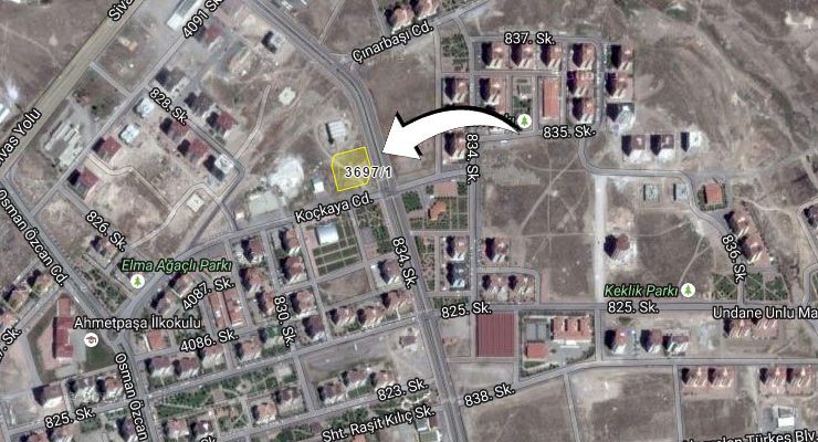 Kayseri Kocasinan’da 4 konut ve ticari arsa satılıyor