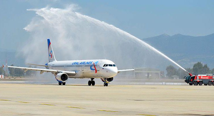 Ural Havayolları Bodrum’dan Moskova’ya uçuşa başladı