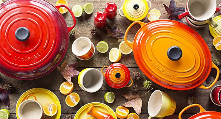 Birbirinden renkli peşirme gereçleri Le Creuset’te