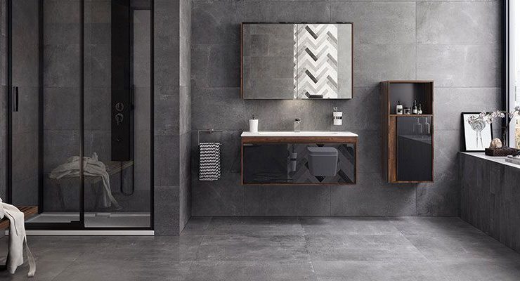VitrA Ice & Smoke dar alanları geniş gösterip ferahlatıyor
