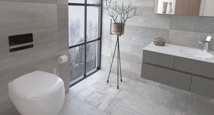 Sanal gerçeklik gözlüğü banyoya girdi