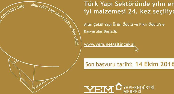 Altın Çekül Yapı Ürün Ödülü’ne son müracaat tarihi 14 Ekim