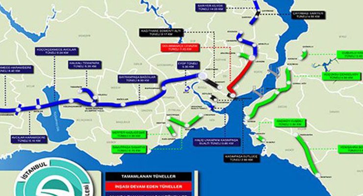 İstanbul’a 16 yeni tünel yapılacak