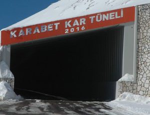 Çığa karşı Van’da prefabrik Karabet Kar Tüneli yapıldı