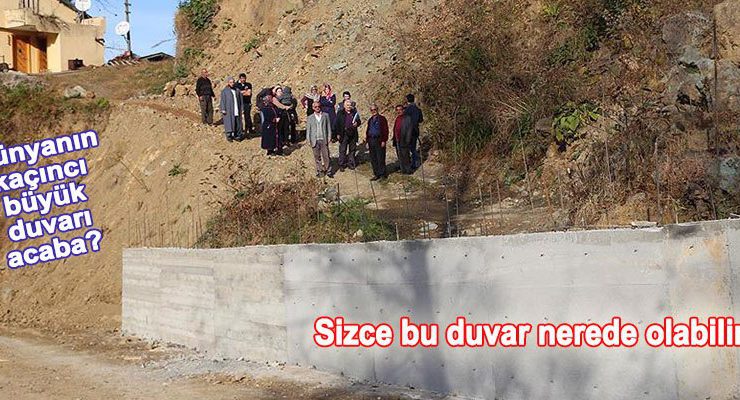 Komşusuna kızan Rizeli, yolu Laz Duvarı’yla kapattı