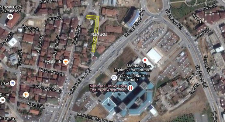 Marmara Üniversitesi Hastanesi’ne komşu satılık arsa