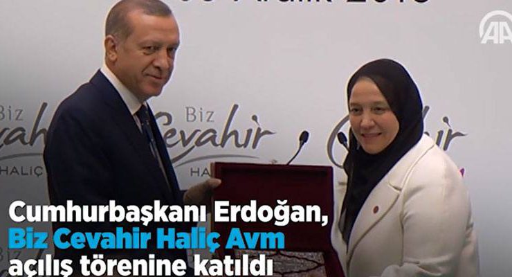 Cumhurbaşkanı Erdoğan Biz Cevahir Haliç AVMyi açtı