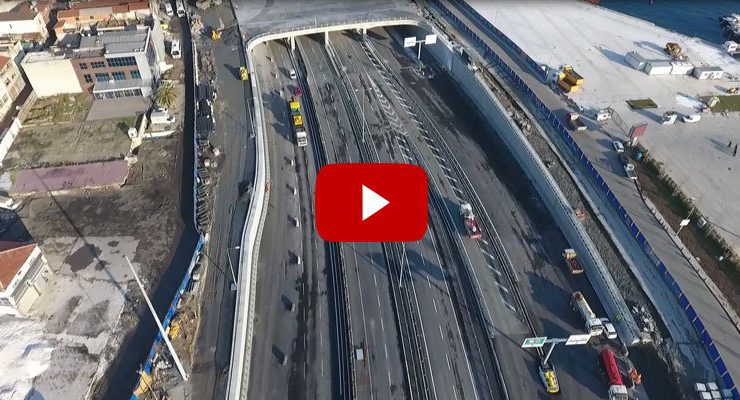 Avrasya Tüneli’nin Avrupa yakasındaki bağlantı yolları hazır!