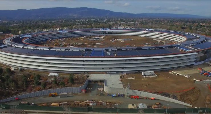 Apple’ın yeni tapınağı Campus 2’nin büyük kısmı tamamlandı