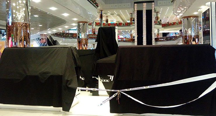 Cevahir AVM’deki kiosklar mühürlendi