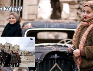 Halep’teki yıkıntıda kadın turistler selfie çektiriyor