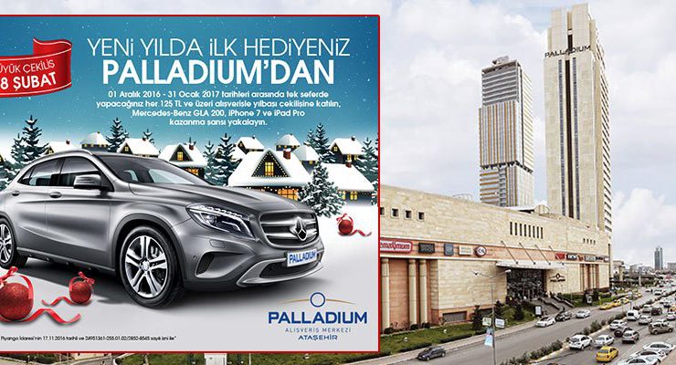 Palladium Ataşehir AVM’de çekilişle Mercedes Benz GLA 200!