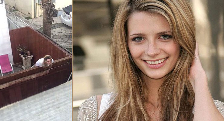 Mischa Barton balkondan çığlık atınca hastaneye kaldırıldı