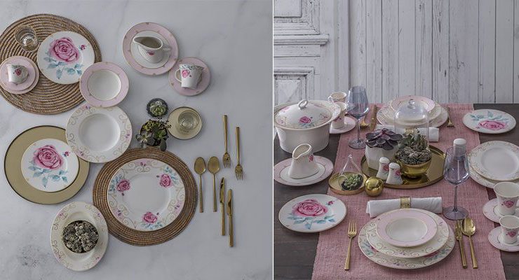 Güral Porselen bone has yemek takımında bahar havası esiyor