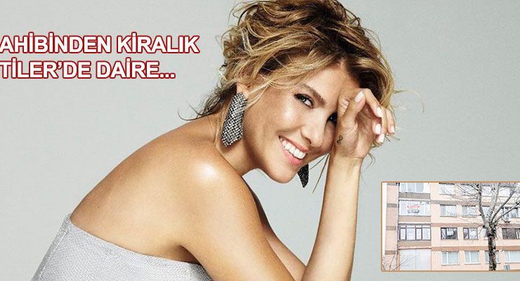 Gülben Ergen derneğin merkezine kiralık tabelası astı