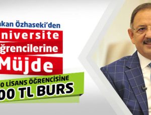 Çevre ve Şehircilik Bakanlığı’ndan 400 öğrenciye burs