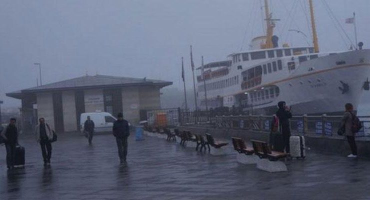 İstanbul’da tüm vapur seferleri iptal oldu