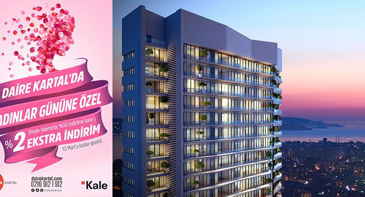 Daire Kartal’da Kadınlar Günü’ne özel yüzde 12 indirim var
