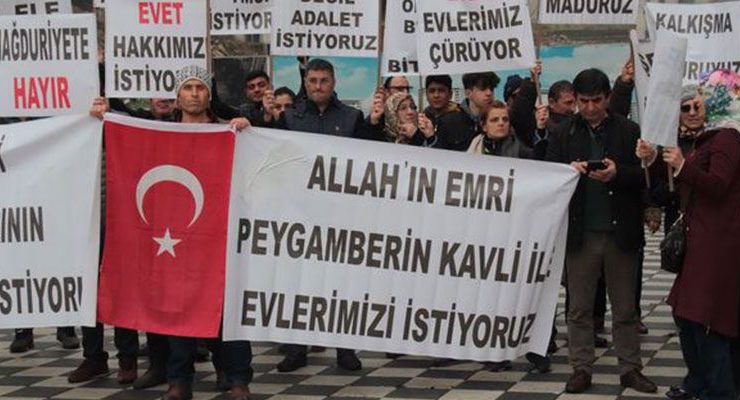 Fi Yapı mağdurları yine sokaklara döküldü