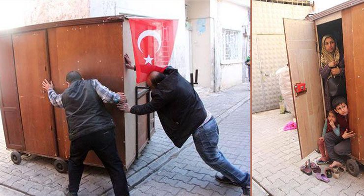 Urfa’da gardropta yaşayan Hurma Ailesi’ne Bakan sahip çıktı