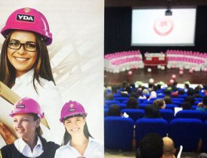 YDA, Kadınlar Günü’nde 10 bin pembe baret dağıttı