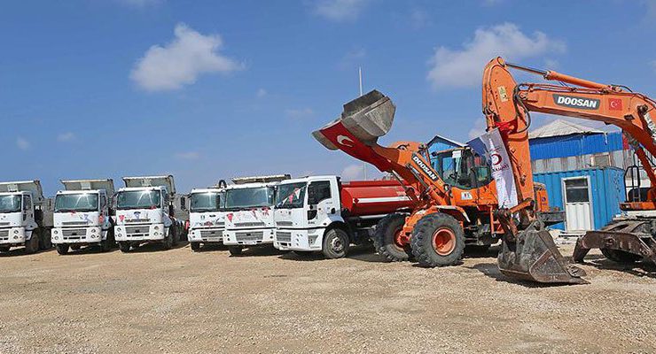 Somali’ye 30 milyon dolarlık inşaat makinesi hibe edildi
