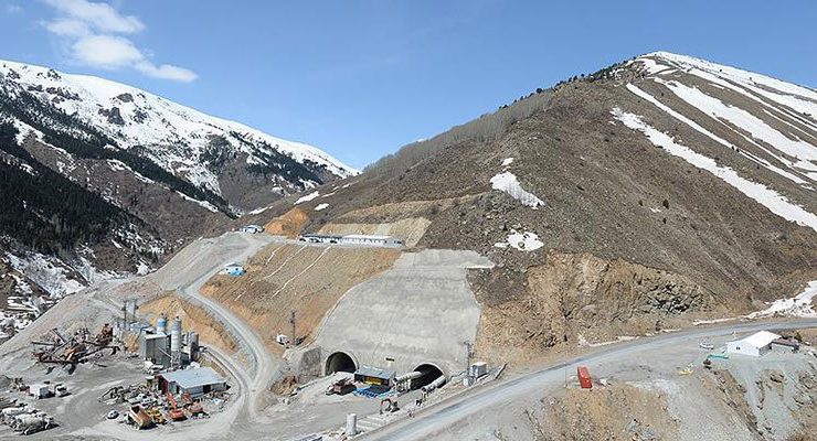 Giresun ile Sivas arasındaki Eğribel Tüneli yarılandı