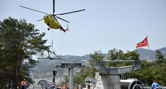 Alanya Teleferiği ramazan bayramında hizmete giriyor