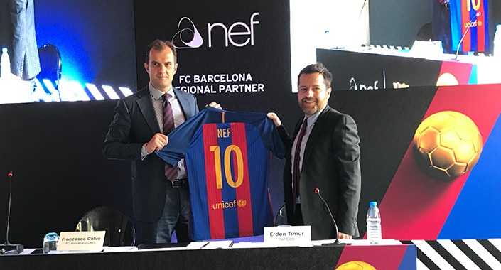 Nef Barcelona’ya sponsor oldu