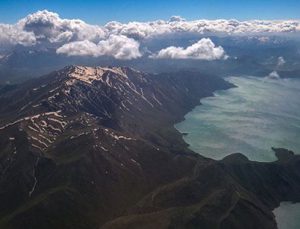 Van Gölü’nün büyüleyici güzelliği havadan görüntülendi