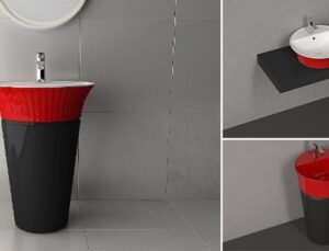 Banyolarda kırmızı siyah etkisi