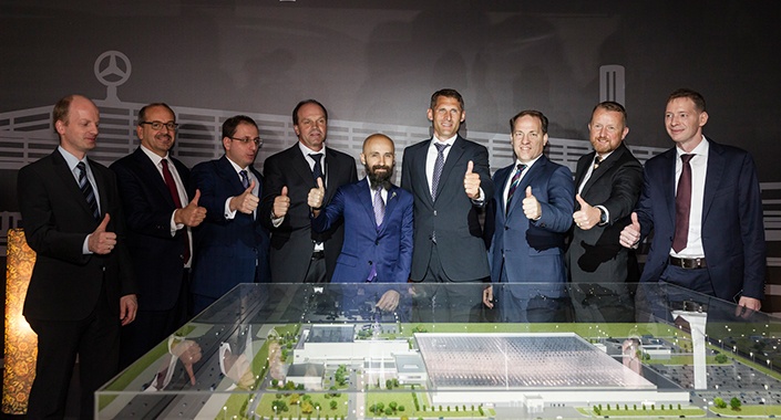 Esta, Mercedes’in Rusya’daki fabrikasında temeli attı