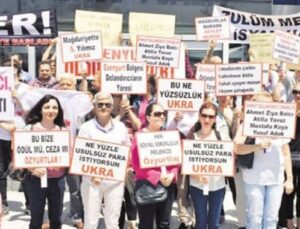 Ukrazedeler evini farksız almak için eylem yaptı