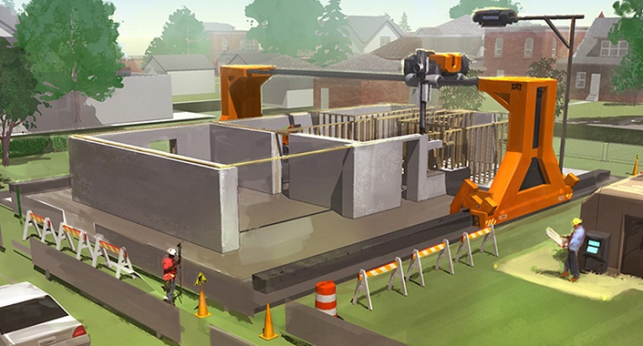 3 boyutlu yazıcılarla 20 saatte bir ev inşa edilecek