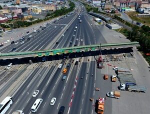 Çamlıca gişelerde 4 şerit trafiğe kapatıldı