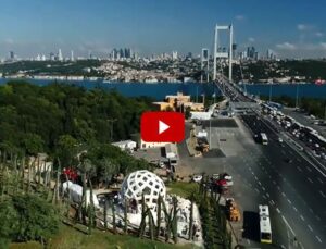 İstanbul’daki 15 Temmuz Şehitler Anıtı’nın hava çekimleri