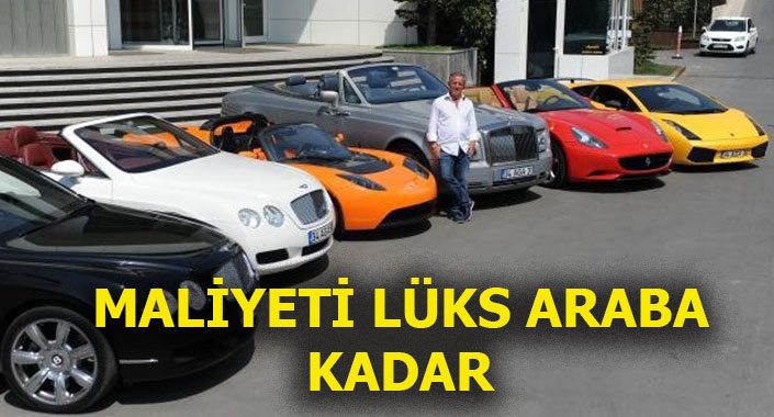 Ali Ağaoğlu’nun arabalarına 700 bin TL’lik dolu çarptı