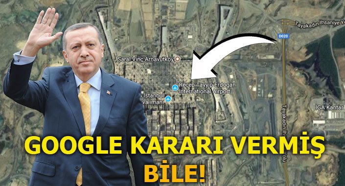 Recep Tayyip Erdoğan International Airport oldu!
