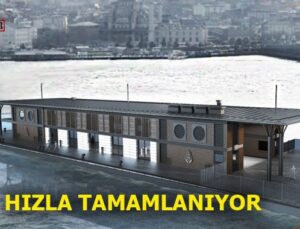 Karaköy Şehir Hatları Vapur İskelesi’nin % 35’i tamamlandı