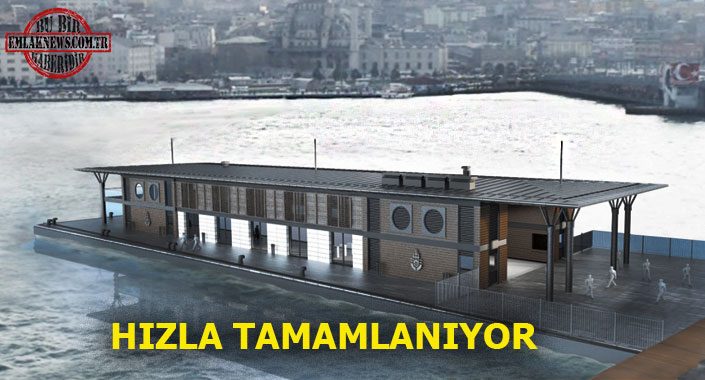 Karaköy Şehir Hatları Vapur İskelesi’nin % 35’i tamamlandı