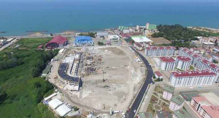 Ordu Stadı’nda inşaat tam gaz devam ediyor