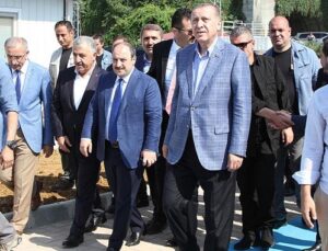 Cumhurbaşkanı Rize-Artvin havalimanı inşaatını inceledi